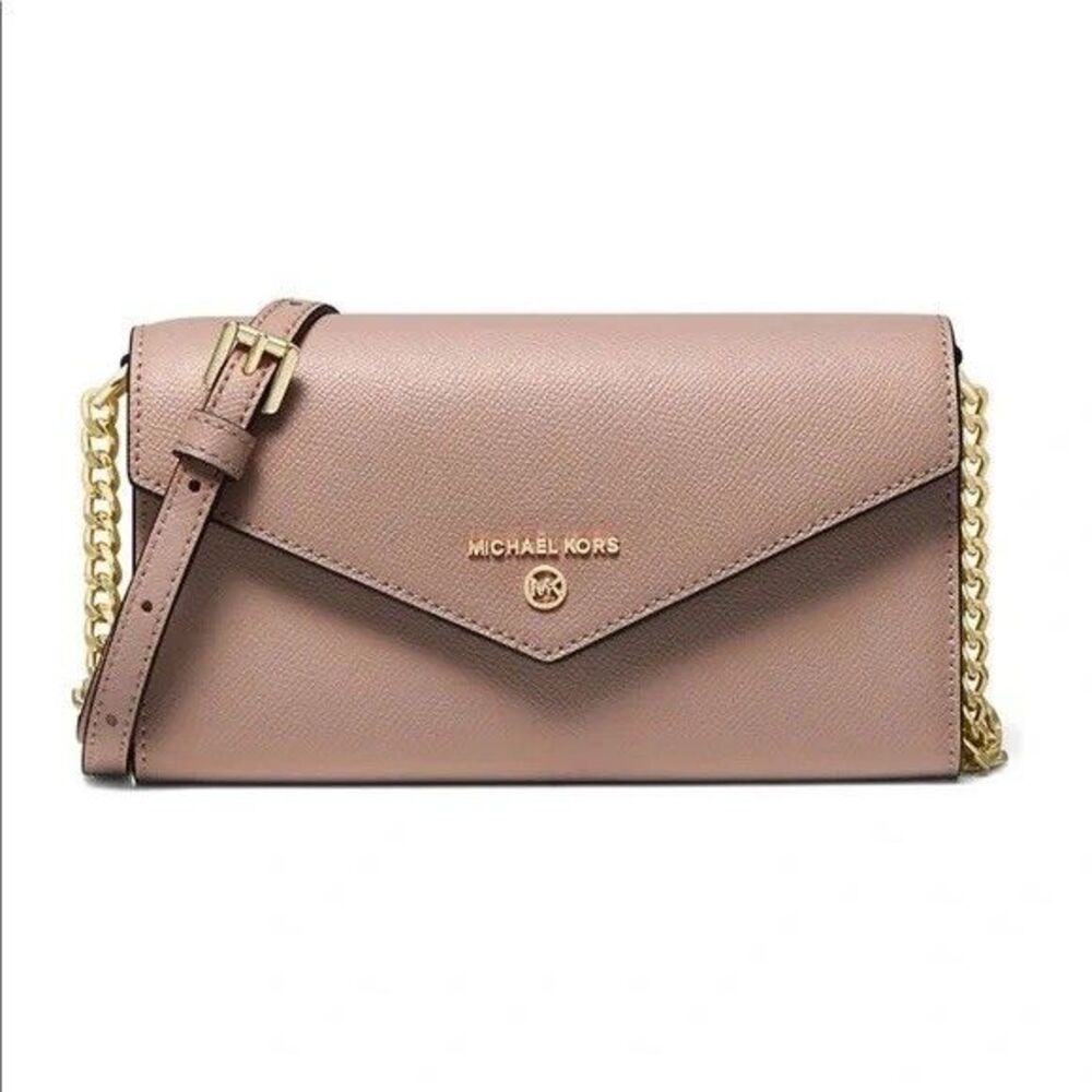 Michael Kors Jet Set Charm Large Envelope Phone Crossbody Soft Pink NWT